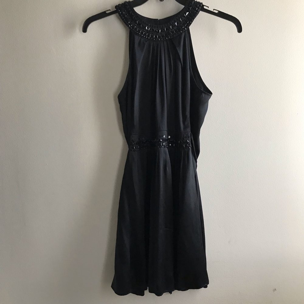 BCBG MaxAzria Black silk dress